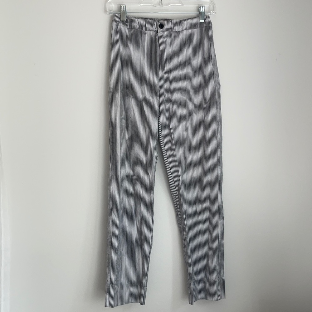 Brandy Melville blue and white striped pants